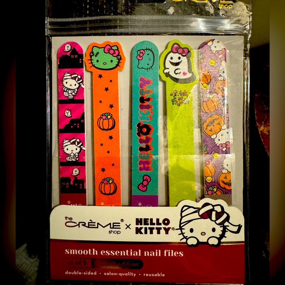 Hello Kitty Halloween Nail Files. Set of 5 (2024). CRÈME brand! Brand New!